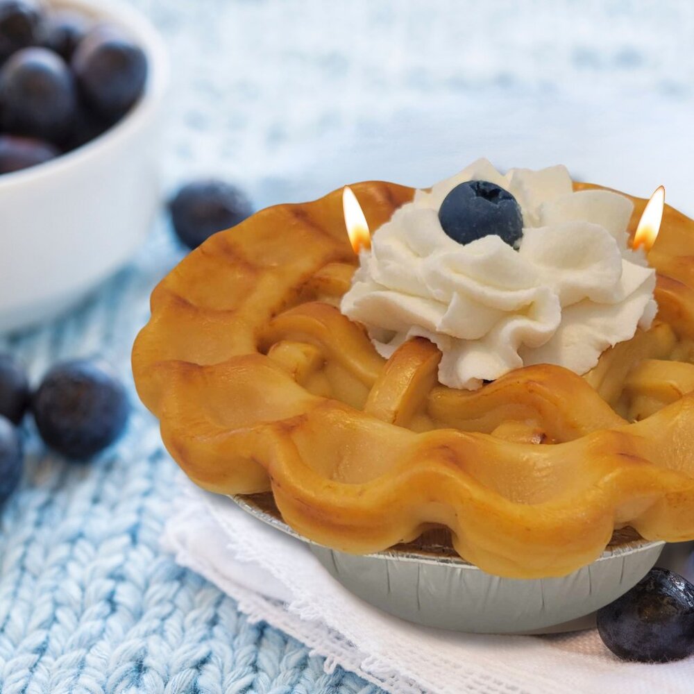 Cafe Delights Homestyle Blueberry Pie Scented Soy Wax Candle